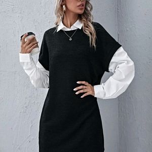 Shein Colorblock T shirt Dress